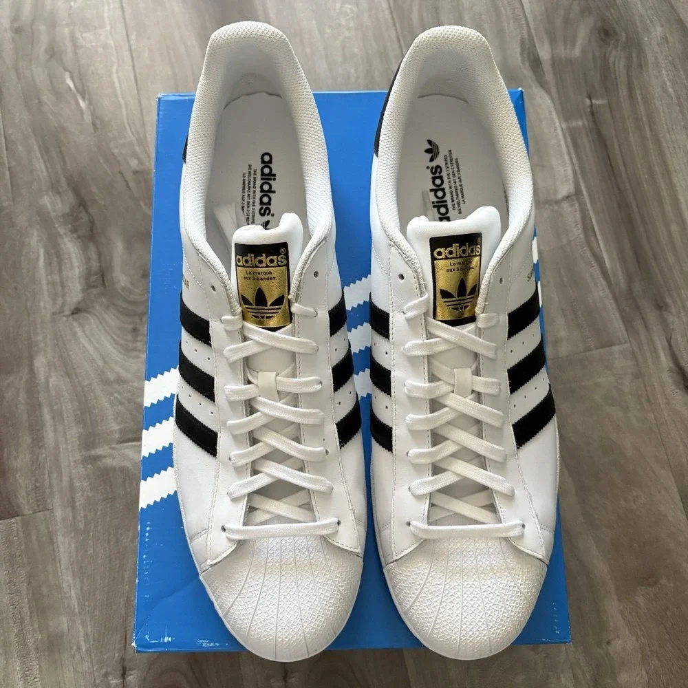 Adidas Superstar Men's size 19 custom large‎ size NEW in the box